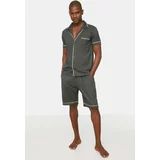 Trendyol Pajama Set - Gray - Plain