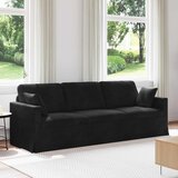 SOFA Crna 228 x 78 x 80 cm Baršun | shoptok.hr