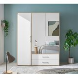 Modern Living Omara S Klasičnimi Vrati Lembo, Bela, Barva Hrasta | Shoptok.si
