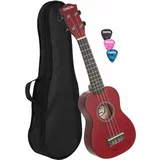 Cascha HH 3961 Soprano ukulele Crvena