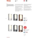  Redo 90484 - WARP LED spoljašnje zidno svetlo LED/8W/230V 3000K IP44 braon | Eponuda.com