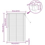 Venecijanska roleta Podesiva Bijelo 150 x 70 cm PVC - Bijelo 70 x 150 cm | shoptok.hr