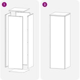  Stalak za biljke 2 pcs Antracit 30 x 30 x 100 cm - Antracit 2x (30 x 30 x 100 cm) | shoptok.hr