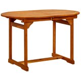 5-dijelni vrtni blagovaonski set od masivnog bagremovog drva 120-170 cm | shoptok.hr