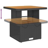 vidaXL 3-dijelna vrtna garnitura od poliratana s jastucima crna | shoptok.hr