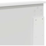  Konstrukcija postelje Bela 150 x 200 cm Masivno borovo les, (5000103725) | Shoptok.si