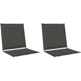  Blazine za sedež in hrbet 2 pcs Antracit 47 x 45 x 2 cm, (5000232299) | Shoptok.si