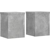 vidaXL Stojalo za rastline 2 kosa betonsko sivo 15x15x20 cm inž. les, (21317343) Cene