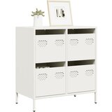 vidaXL Komoda bijela 68x39x73,5 cm hladno valjani čelik Cijene