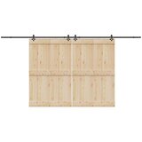  Gornja vodilica za klizna vrata 427 cm čelični crni | shoptok.hr