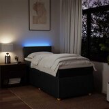  Box spring krevet s madracem crni 80 x 200 cm od tkanine | shoptok.hr