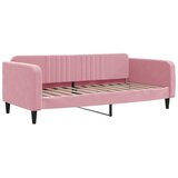  Dnevni krevet s madracem ružičasti 100 x 200 cm baršunasti | shoptok.hr
