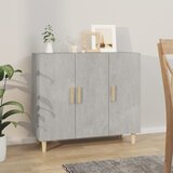 Komoda siva boja betona 90x34x80 cm od konstruiranog drva | shoptok.hr