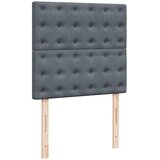 Box spring krevet s madracem tamnosivi 80 x 200 cm baršunasti | shoptok.hr