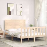  Kreveta s uzglavljem 120 x 200 cm od masivnog drva Cijene