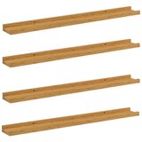  Polica na zidu Zidne 4 pcs Bež 80 x 9 x 3 cm Konstruirano drvo | shoptok.hr