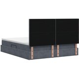  LED krevet za pohranu s madracem Tamnosiva 180 x 200 cm Baršun | shoptok.hr