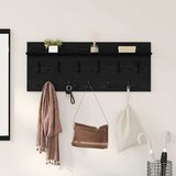  Vješalica za kapute na zidu Zidne Crni hrast 100 x 40 x 12 cm | shoptok.hr