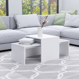 vidaXL Komplet klubskih mizic bel 100x48x40 cm iverna plošča Cene
