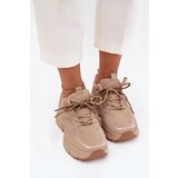 Boto Women's Sports Sneakers With Double Lacing Beige Annelie | shoptok.hr