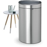 Brabantia Jeklen koš za smeti na dotik v mat srebrni barvi 40 l Touch Bin – | Shoptok.si