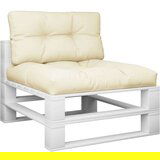 vidaXL Blazine za palete 2 kosa krem blago, (21413857) | Shoptok.si