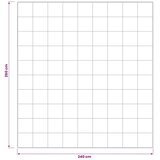  Poplun TRIER 240x260 cm 4 godi&amp;scaron;nja doba 350 GSM Bijela - 240 x 260 cm Slike