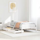  Okvir kreveta bez madraca bijeli 90 x 200 cm masivna borovina | shoptok.hr