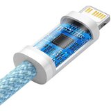 Baseus Kabel Woven, USB-C na Lightning, QC, PD 20W, 100cm, Light Blue, CALD000103, (6932172601942) | shoptok.hr