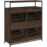 Ormarić za cipele s 4 ladice smeđa boja hrasta 100x34x112 cm | Eponuda.com