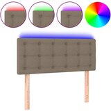 Maison Chic led posteljno vzglavje - vzglavna omarica - nočna omarica taupe 80x5x78/88 cm blago, (21706233) Cene