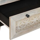 Ormarić Komoda Bijelo 60 x 33 x 75 cm masivno drvo manga | Eponuda.com