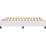  Okvir za krevet s oprugom bijela 160x200 cm od umjetne kože | shoptok.hr