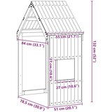 vidaXL Krov za dječji krevet voštano smeđi 55 x 84 x 132 cm borovina | shoptok.hr