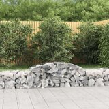  Obokane gabion košare 12 kosa 300x50x40/60 cm pocinkano železo, (20758250) Cene