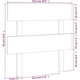  Uzglavlje za krevet 78,5 x 3 x 81 cm od masivne borovine | Eponuda.com
