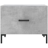 vidaXL Klubska mizica betonsko siva 50x50x40 cm inženirski les | Shoptok.si