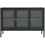  Komoda antracit 105 x 35 x 70 cm od čelika i stakla | Eponuda.com