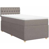 Maison Chic Box spring postelja - Vzmetna postelja z vzmetnico taupe 90x190 cm blago SL16547, (21883614) | Shoptok.si