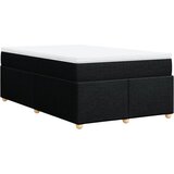 vidaXL Box spring postelja z vzmetnico črna 120x190 cm blago, (21306691) Cene