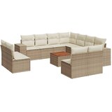  12-dijelni set vrtnih sofa od poliratana s jastucima bež | shoptok.hr