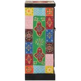  Ručno obojena komoda s vratima 53x30x75 cm masivno drvo manga | shoptok.hr