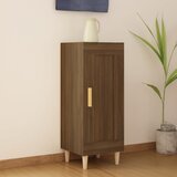 vidaXL Komoda rjavi hrast 34,5x34x90 cm inženirski les Cene