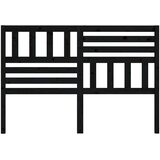  Uzglavlje za krevet crno 126 x 4 x 100 cm od masivne borovine | shoptok.hr