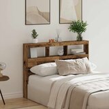 Ormarić za uzglavlje s LED svjetlima staro drvo 140x17x102 cm | Eponuda.com