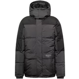 Burton Menswear London Zimska jakna 'Giro Parker' svetlo siva / črna
