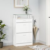 Ormarić za cipele sjajni bijeli 63x24x104 cm konstruirano drvo | Eponuda.ba
