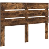  Okvir za krevet s uzglavljem Dimljeni hrast 140 x 190 cm | shoptok.hr