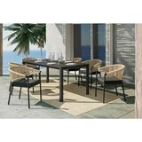 Amatio STOL aluminij naravne barve, črna | Shoptok.si