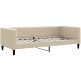  Dnevni krevet na razvlačenje krem 90 x 200 cm od tkanine | shoptok.hr